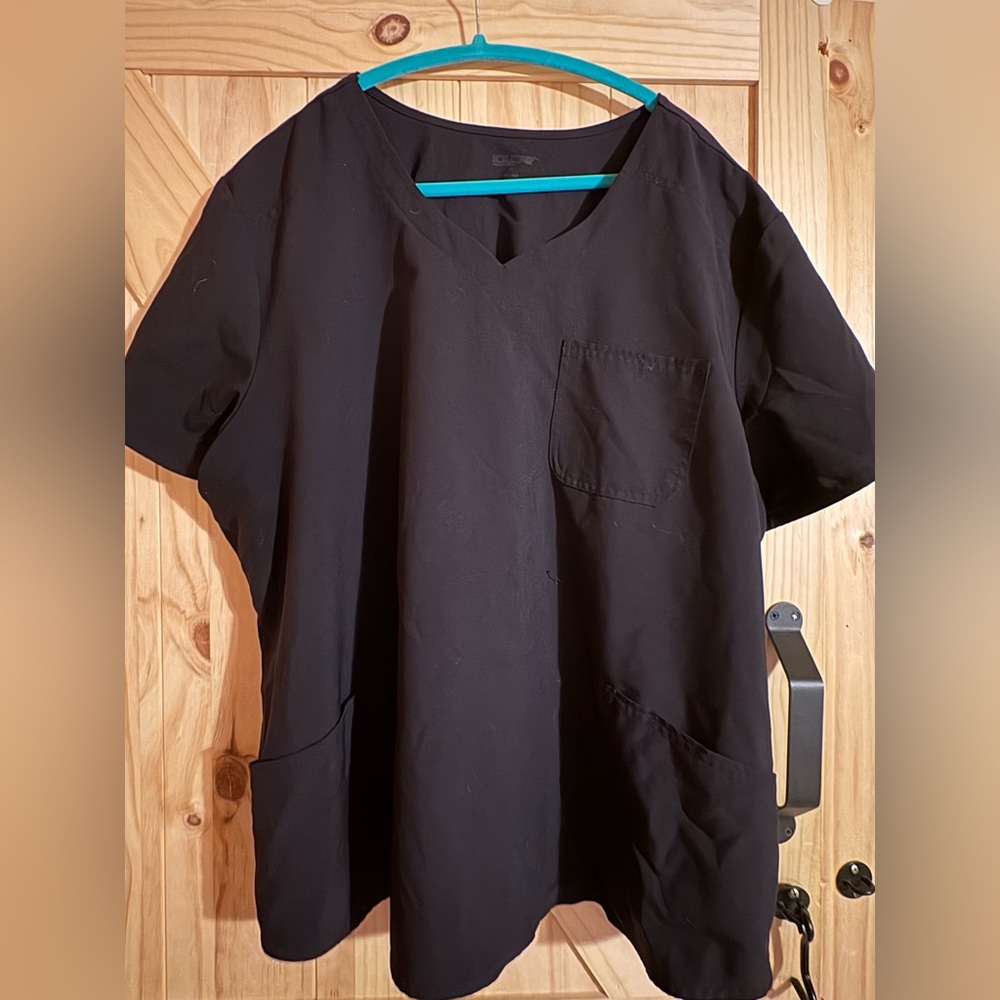 Black scrub top